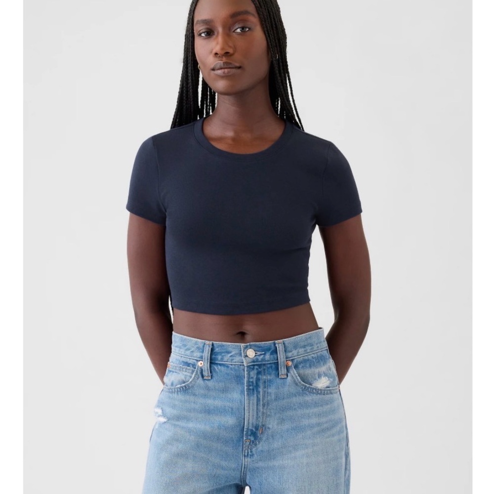 GAP Navy Blue Crop Top